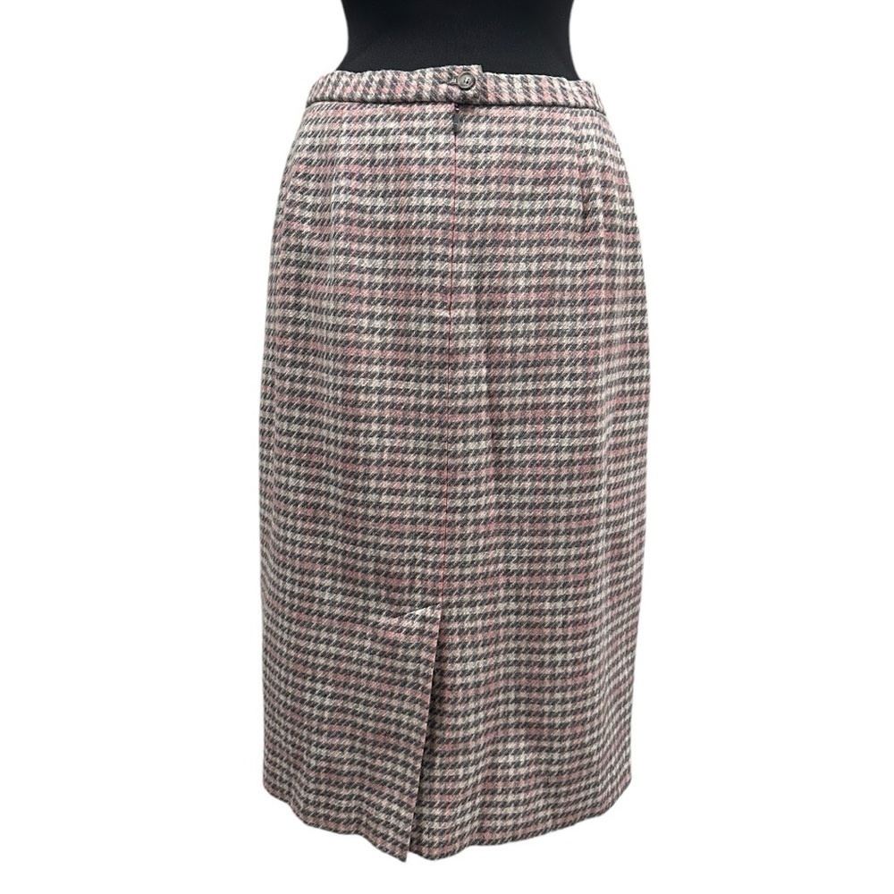 Vintage Pendleton 100% Virgin Wool Plaid Pencil Skirt Size 14 - Picture 6 of 13